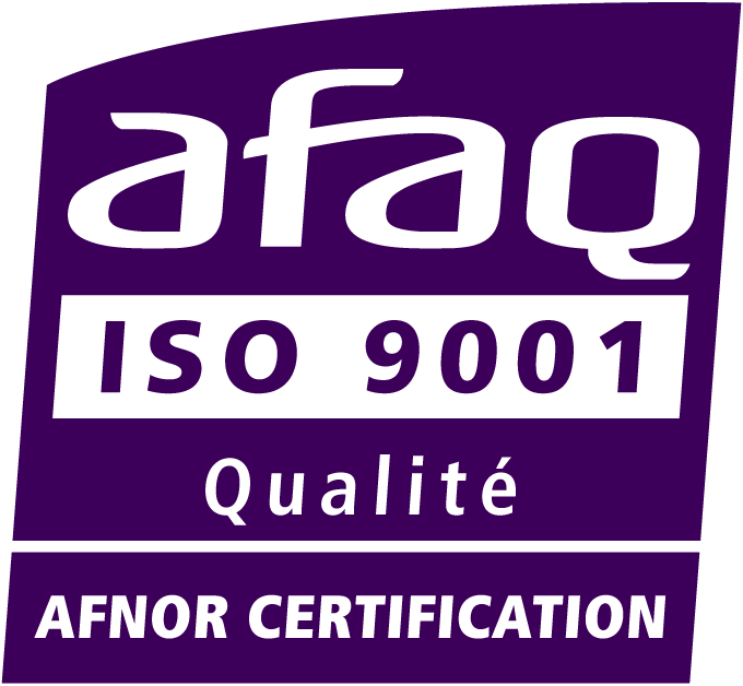 Certifié AFAQ ISO 9001 Qualité par AFNOR Certification