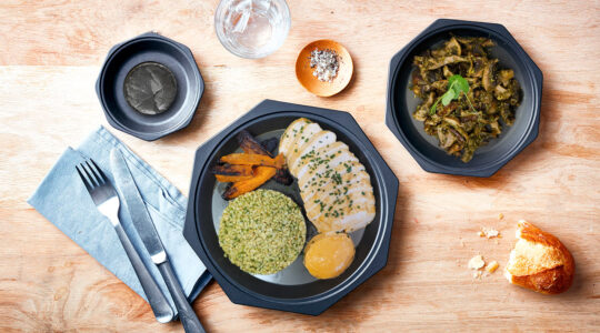 Plateau repas - Fines tranches de poulet aux notes nord-africaines
