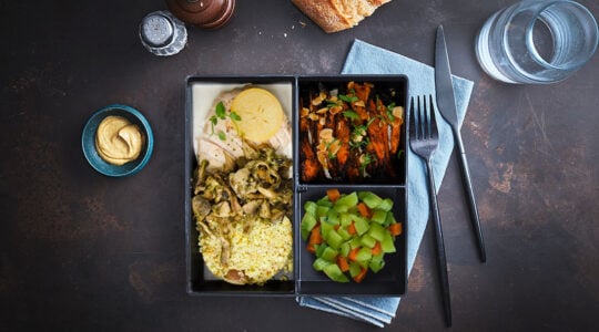 Plateau repas - Filet de poulet goûteux au citron (Sans gluten, sans œuf) - square