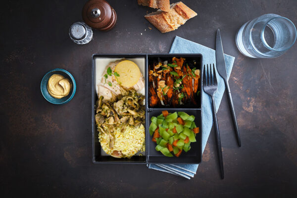 Plateau repas - Filet de poulet goûteux au citron (Sans gluten, sans œuf) - square