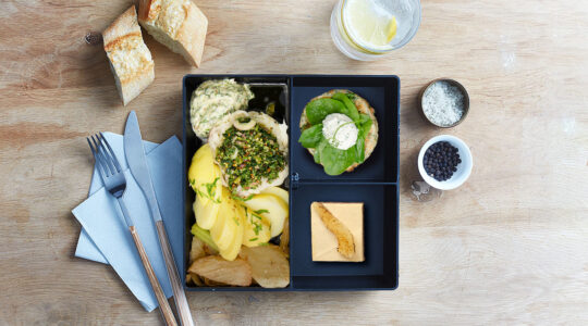 Plateau repas - Effiloché gourmand d’aile de raie - square