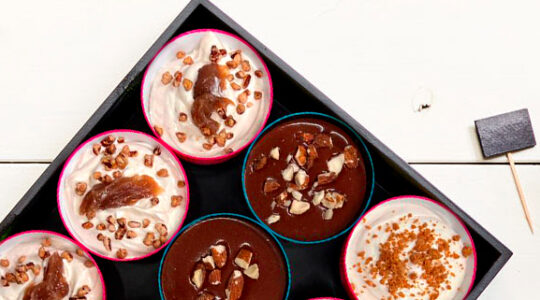 Trio de desserts gourmands