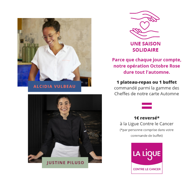 Le Cercle en collaboration avec Alcidia Vulbeau et Justine Piluso pour l'opération Octobre rose