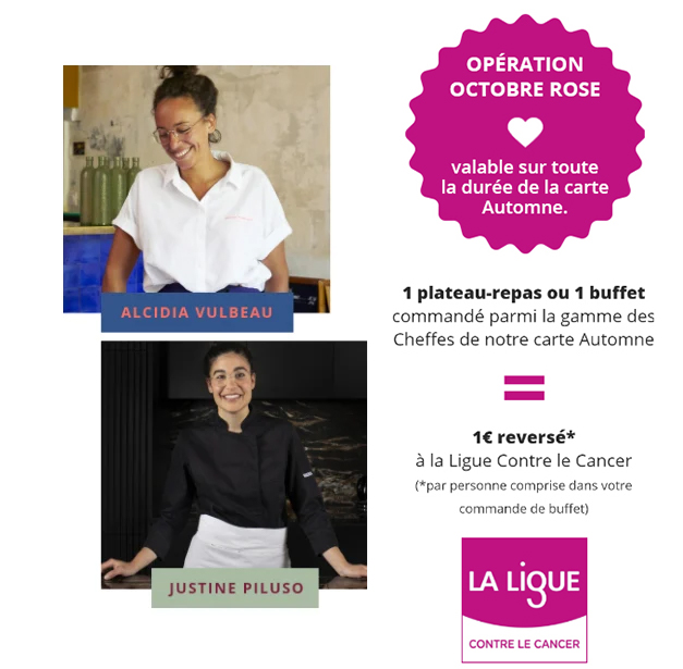 Le Cercle en collaboration avec Alcidia Vulbeau et Justine Piluso pour l'opération Octobre rose