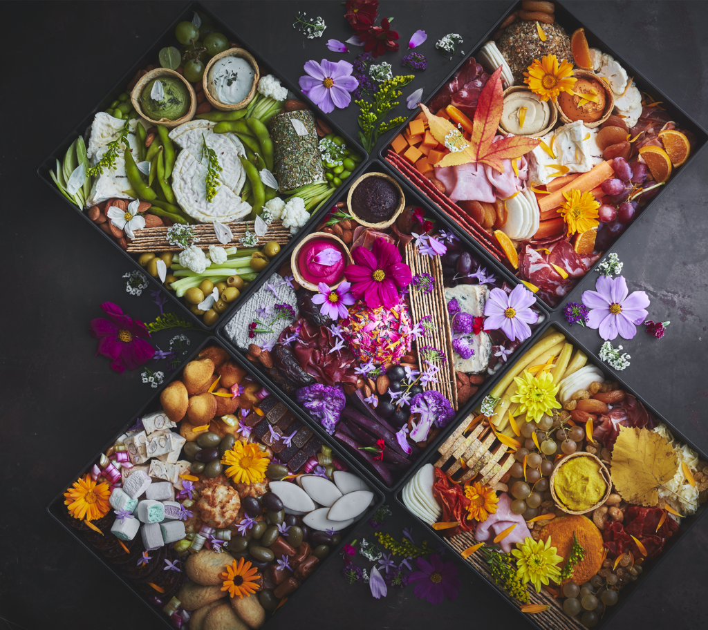 grazing platters - assortiments de hors d'œuvres