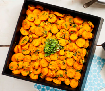 Carottes chermoulaà la coriandre