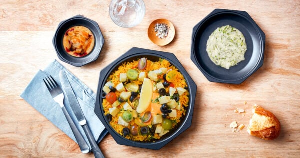 Paella végane aux légumes du soleil à partir du 16 juin
