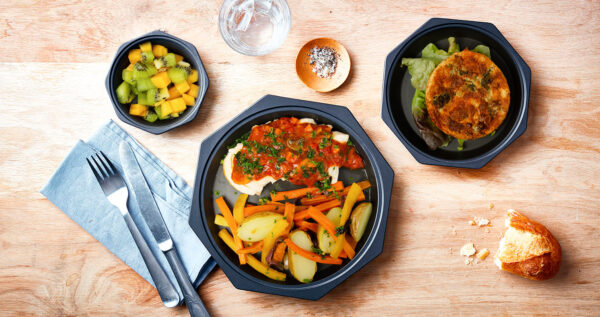 Filet de poulet chasseur, pommes grenaille à partir du 22 septembre