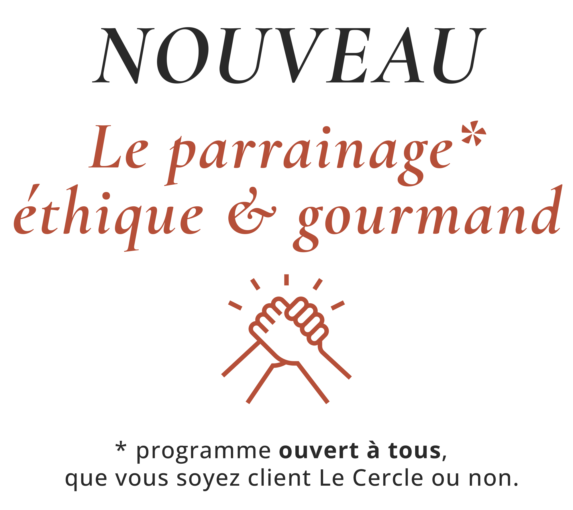 Rejoignez notre nouveau programme de parrainage !