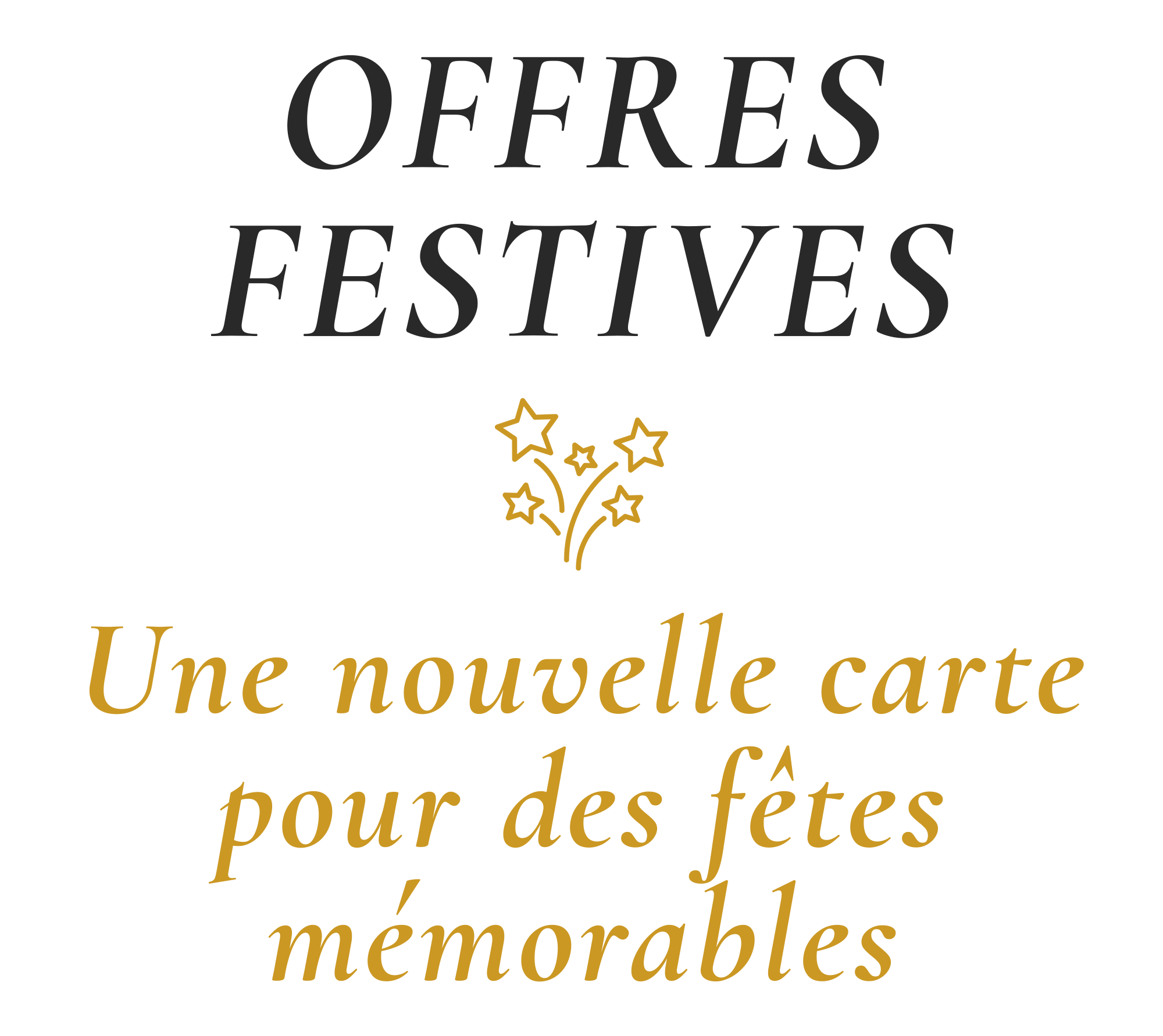 Découvrez notre nouvelle carte festive