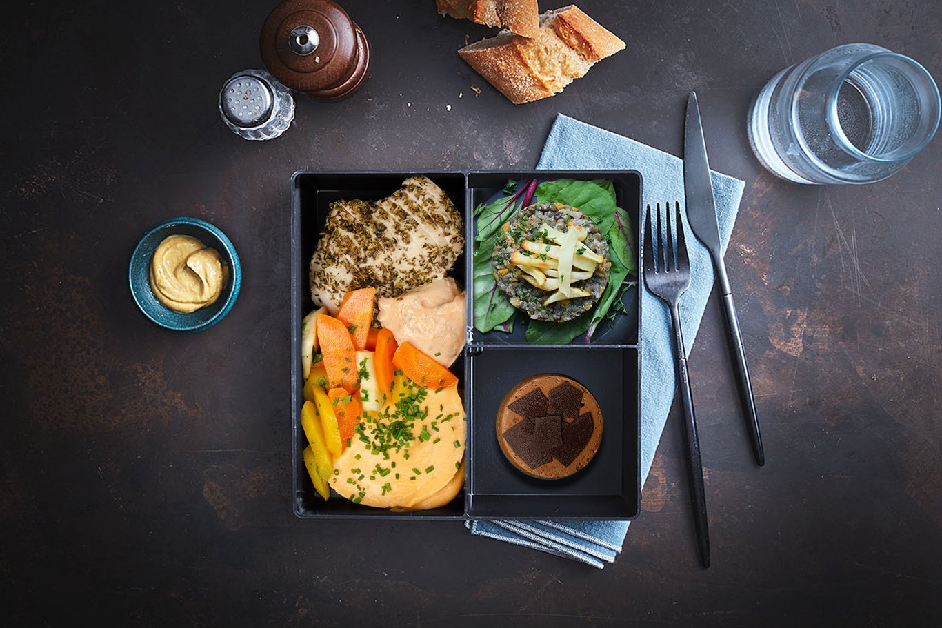 Volaille aux herbes de Provence, poêlée de saison (Sans gluten)