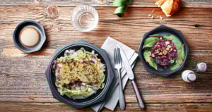 Filet de truite juste saisi, taglionni au citron