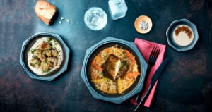 Dos de lieu laqué au soja, mousseline de carottes