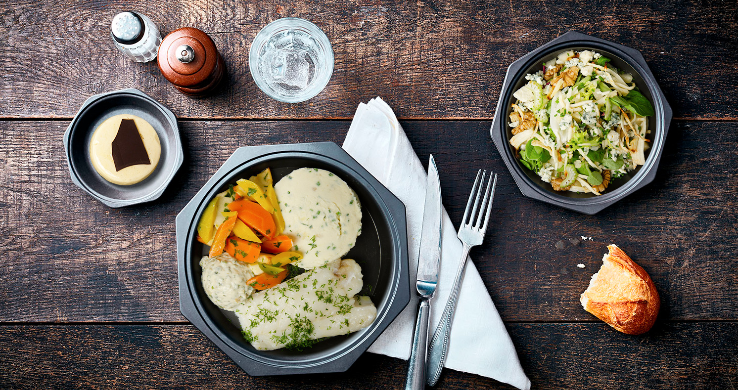 Cabillaud en filet, sauce tartare, poêlée de saison (Sans gluten)