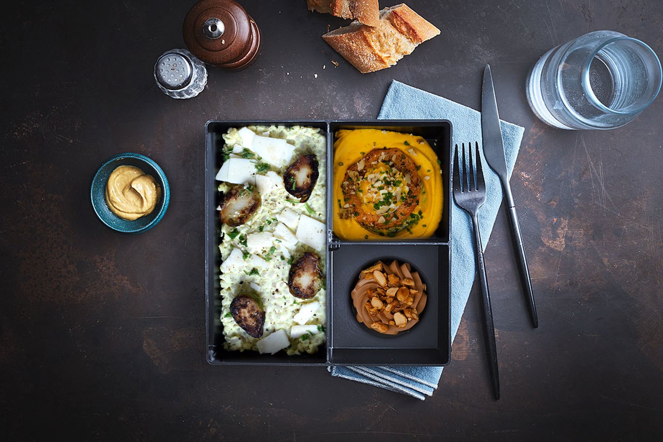 Choux de Bruxelles rôtis, orge façon risotto (végétarien) By Irwin Durand