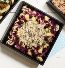 Rillettes gourmandes de cabillaud et pommes de terre en salade