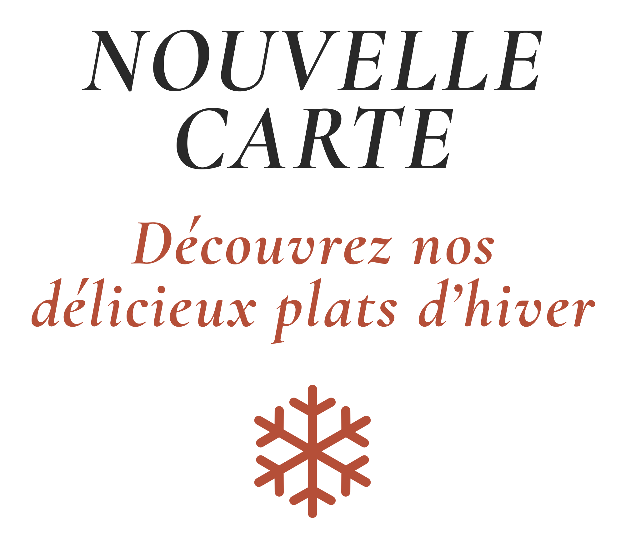 Découvrez notre nouvelle carte hivernale