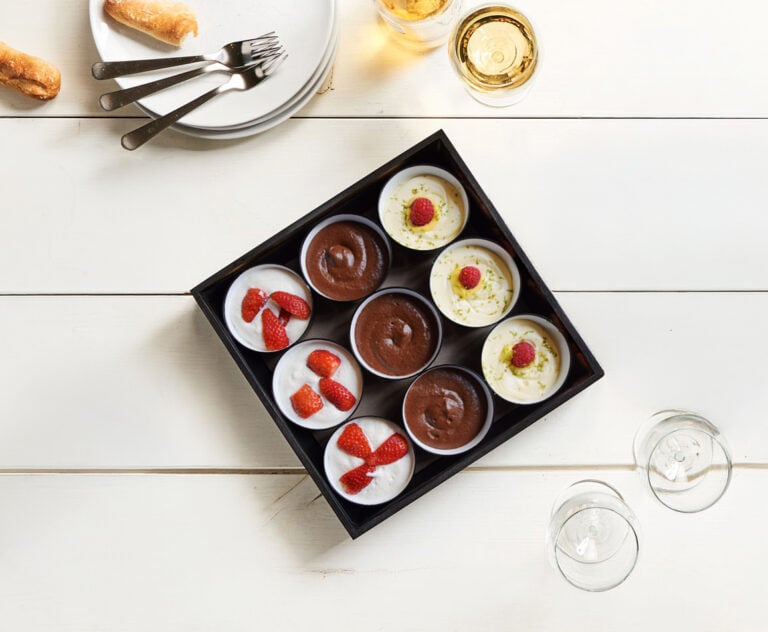 Trios de desserts gourmands Printemps Ete