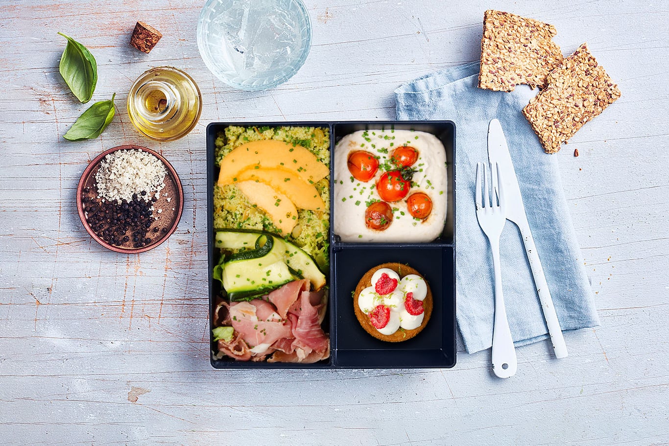 Salade généreuse au melon et jambon de Parme - SQUARE à partir du 22 juin