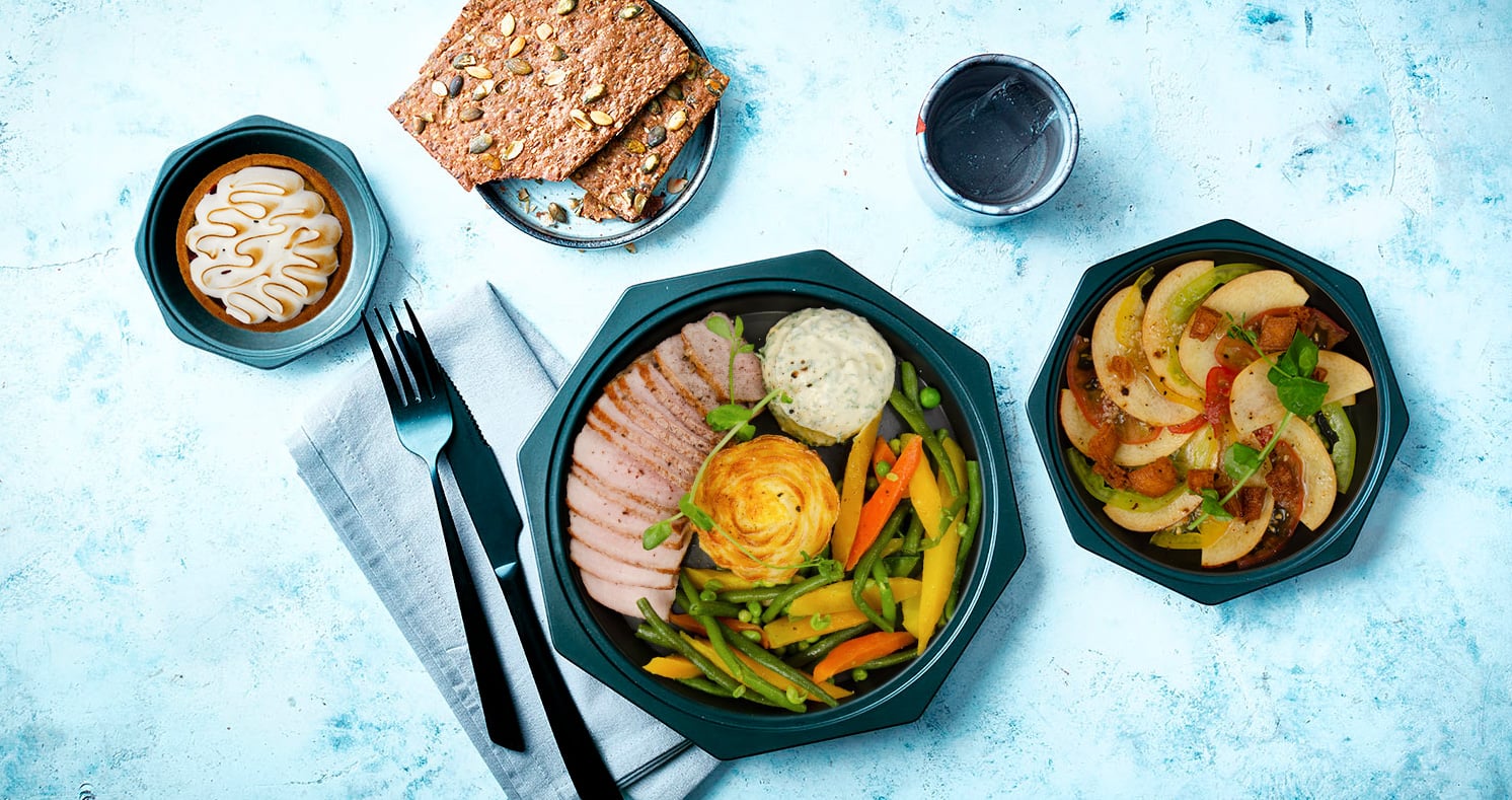 Rôti de veau, tulipe de pomme de terre, sauce gribiche à partir du 22 juin