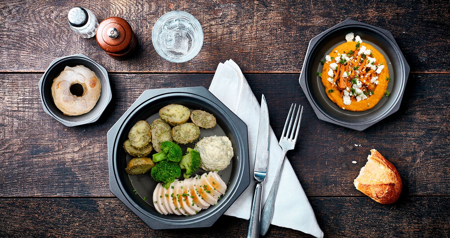 Fleurettes de brocolis, filet de poulet sauce gribiche à partir du 21 septembre