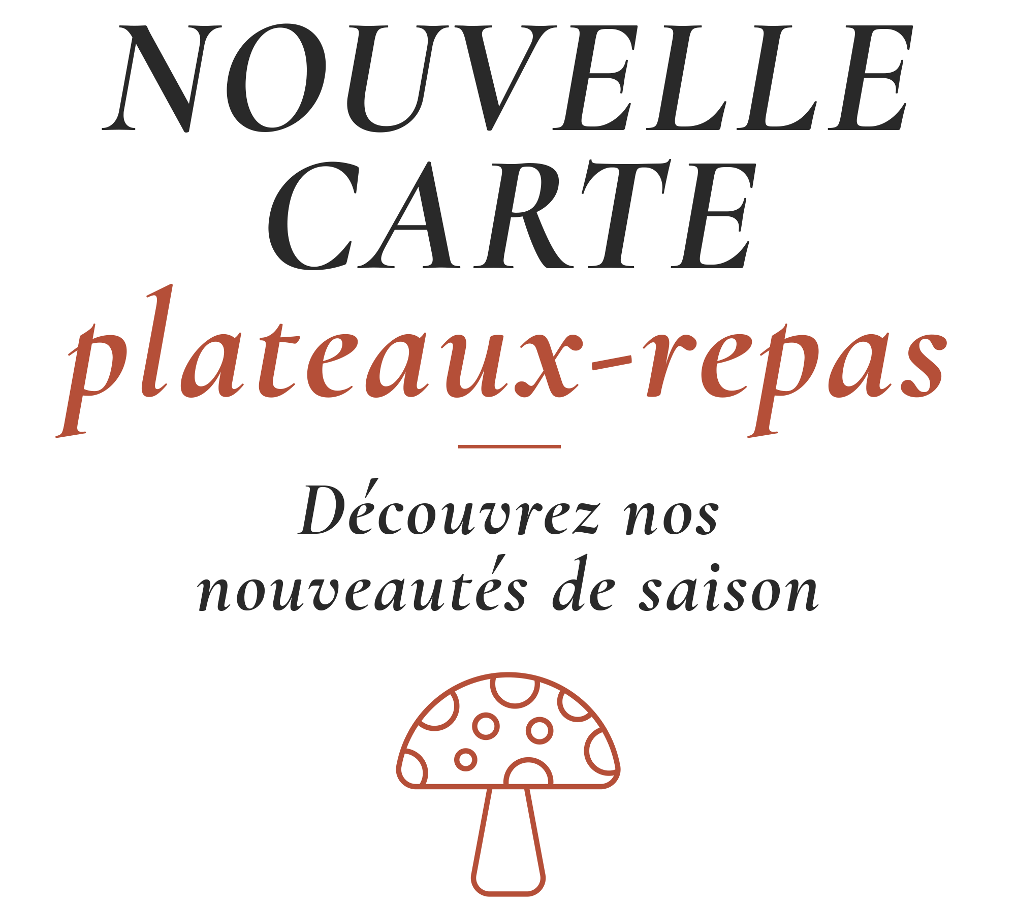 Découvrez notre nouvelle carte Automne